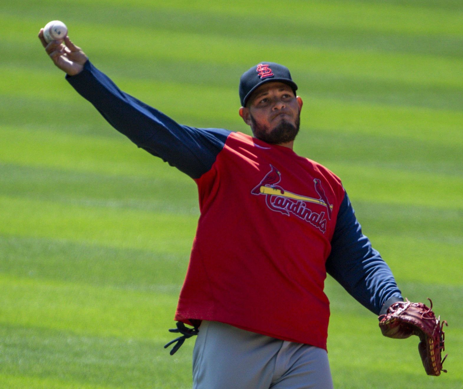 Cardinals hold a team workout ahead of opening day